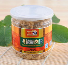 純天然健康新選擇 盛香100克泰國風味海苔營養酥肉松